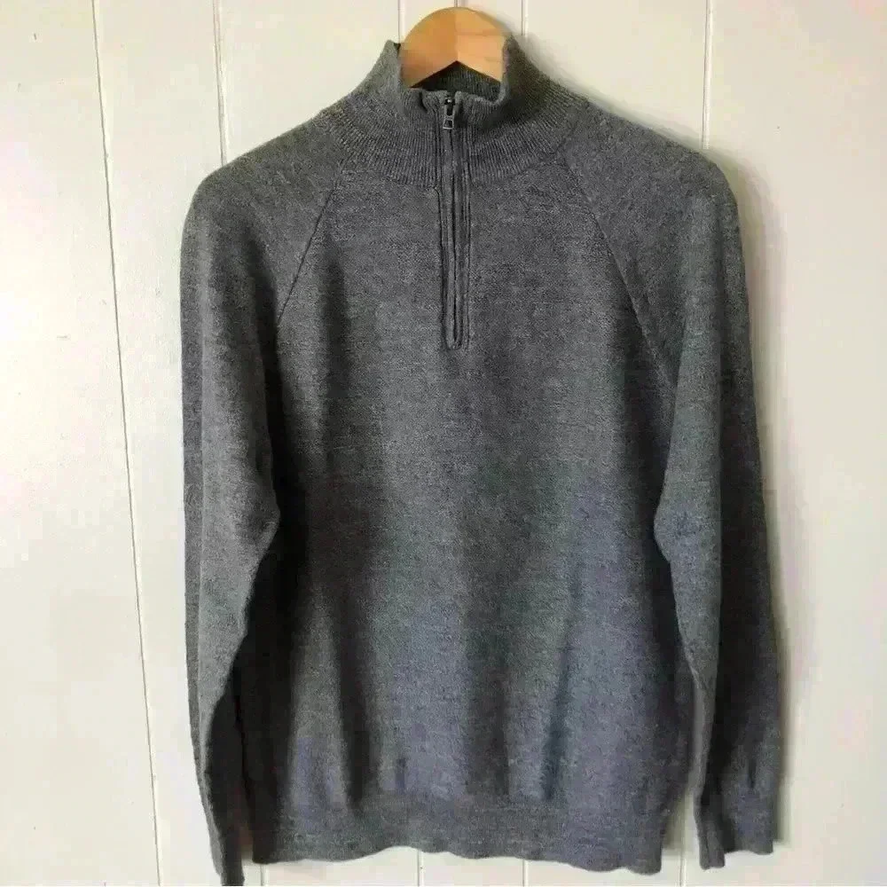 J.Crew Half Zip Cotton Sweater Size M